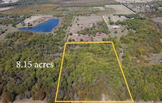 8.15 Unrestricted Acres in Loan Oak Texas (Near Lake Tawakoni)