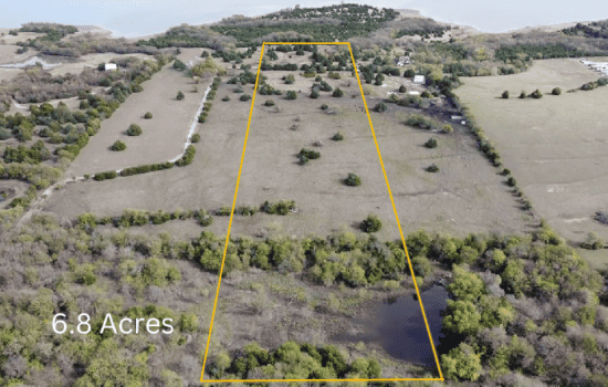 Lakeside 6.8 acres of Unrestricted land located in Princeton TX, Collin County (Lake Lavon)